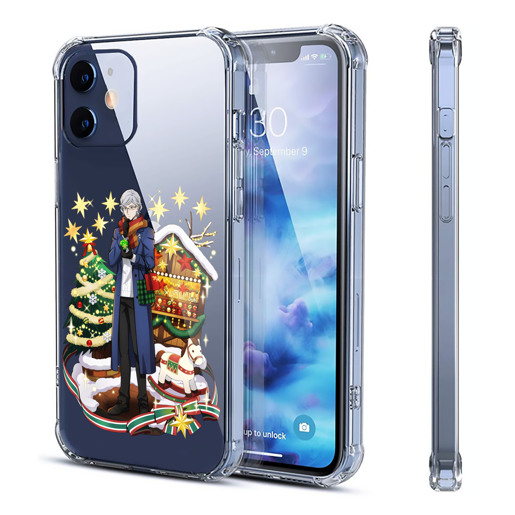 （画像用） 文豪ストレイドッグス Bungo Stray Dogs 【iPhone 12シリーズ対応】透明スマホケース（クリアソフトケース）